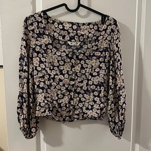 Rollas floral blouse - size xs
